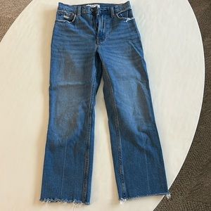 Abercrombie & Fitch the ankle straight ultra high rise